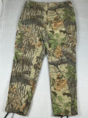 Vintage Rattlers Brand Men's Cargo Pants Camo Hunting XL Y2K Made in USA.